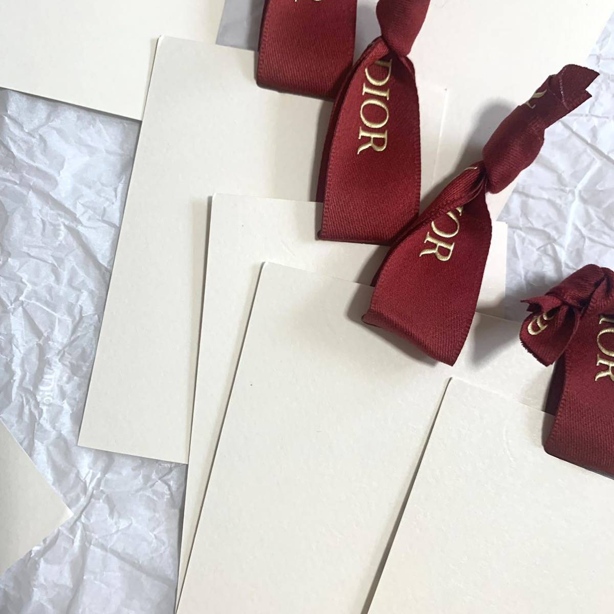 激レア 未使用本物 christian dior リボン付きカード 10枚 トラ柄 2022