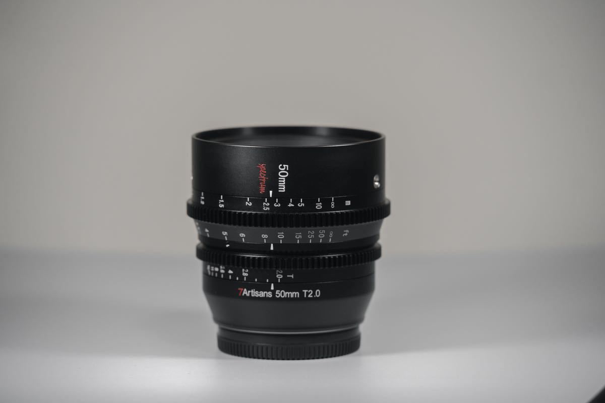 新品未使用】7artisans 50mm T2.0 ビジョンシネレンズ フルフレーム