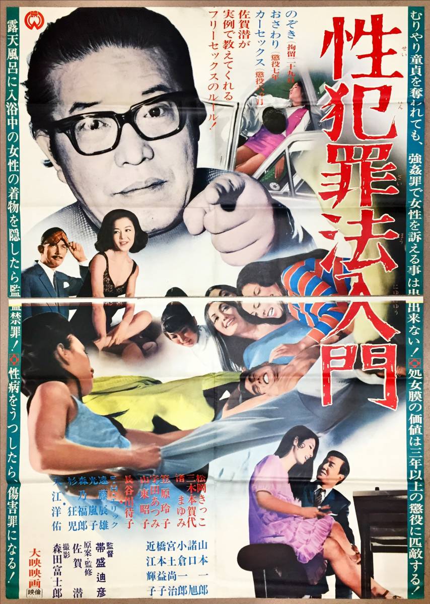 早割クーポン! sw0096/B0判『性犯罪法入門』ポスター 松岡きっこ 笠原玲子 渚まゆみ 三木本賀代 その他