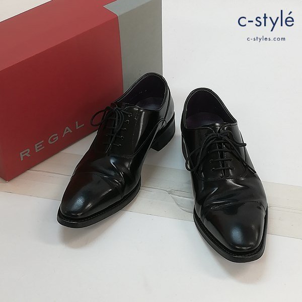 G125b [人気] REGAL リーガルビジネスシューズ26cm ブラック革靴