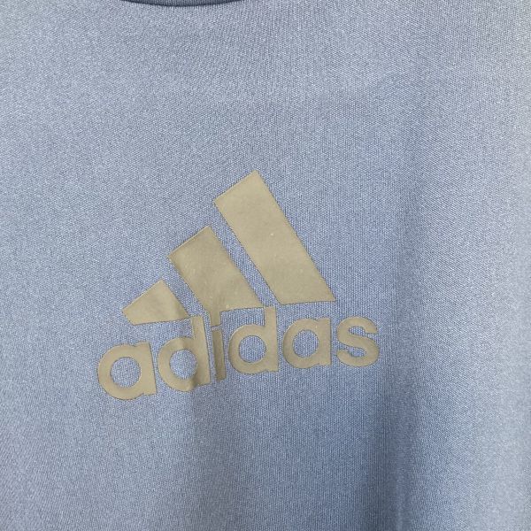 大きいサイズ adidas アディダス 半袖 Tシャツ スポーツ ウェア Lサイズ メンズ ネイビー 紺色 吸水速乾 機能性繊維 AEROREADYエアロレディ_画像10