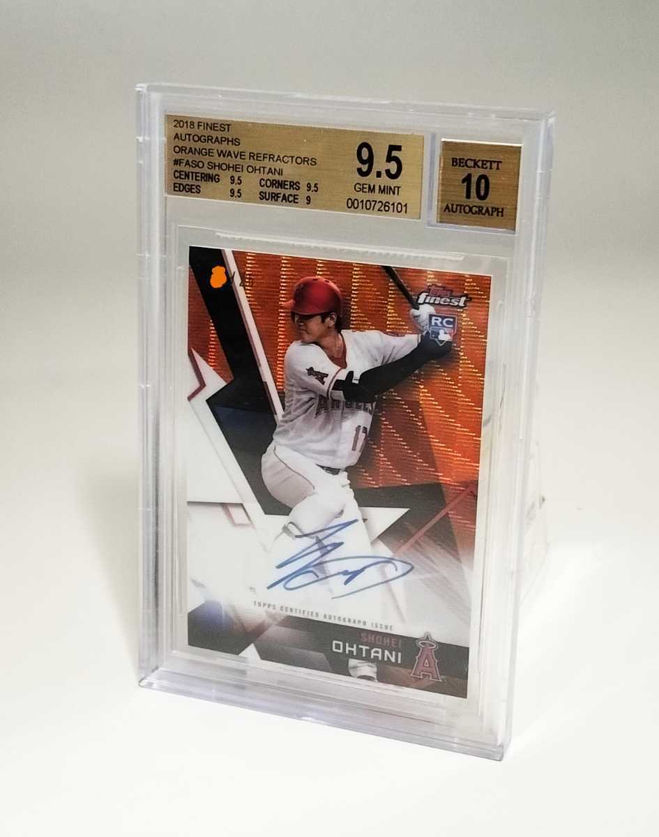 世界25枚 大谷翔平 SHOHEI OHTANI BGS9.5 AUTO10 TOPPS FINEST ORANGE