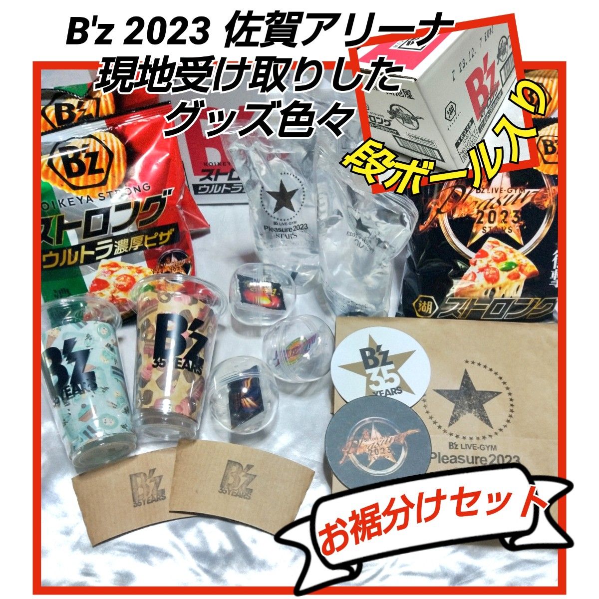 B'z グッズ B'z LIVE-GYM Pleasure 2023 STARS 佐賀アリーナ ポテチ