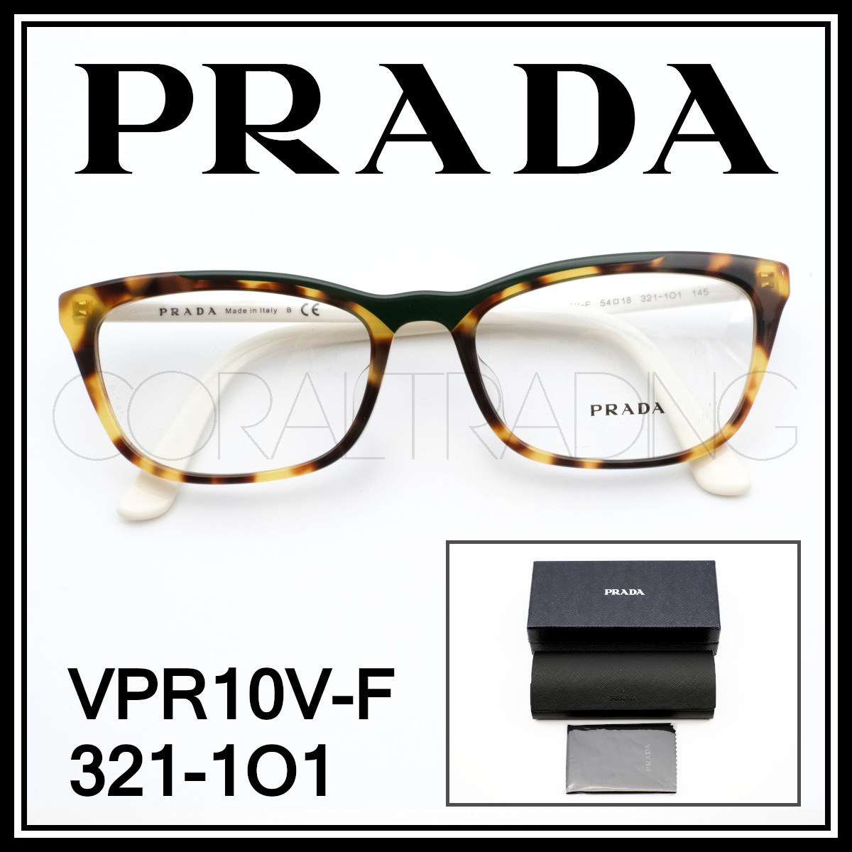 高品質の激安 23355☆新品本物 PRADA VPR10V-F べっ甲柄/ダーク