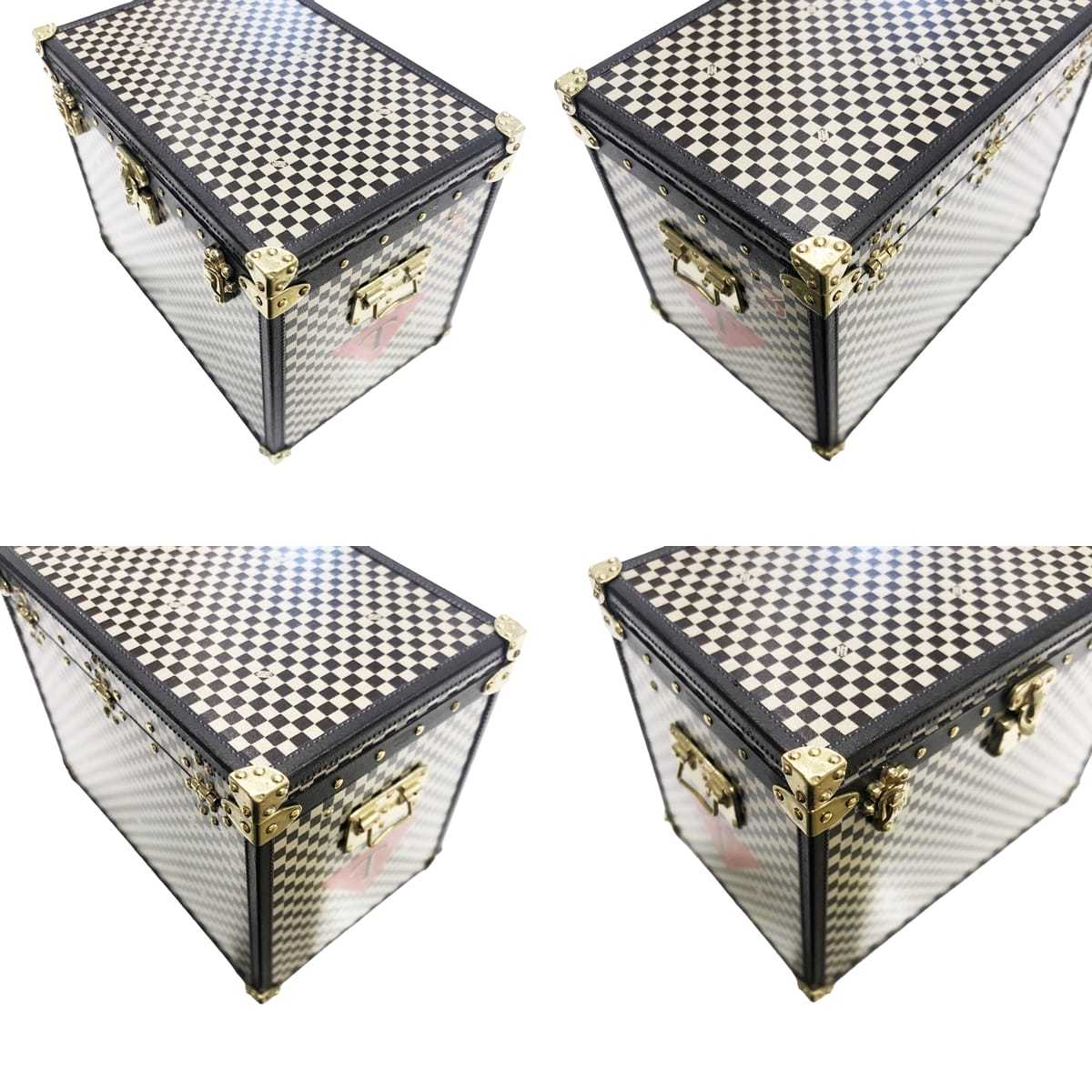 【中古】 LOUIS VUITTON ルイ・ヴィトン 置物 ダミエ マルシャポー トランクオブジェ ペーパーウエイト 23000945 YM_画像4