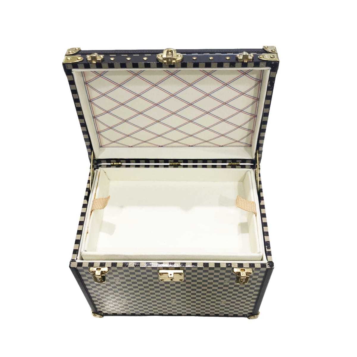 【中古】 LOUIS VUITTON ルイ・ヴィトン 置物 ダミエ マルシャポー トランクオブジェ ペーパーウエイト 23000945 YM_画像7