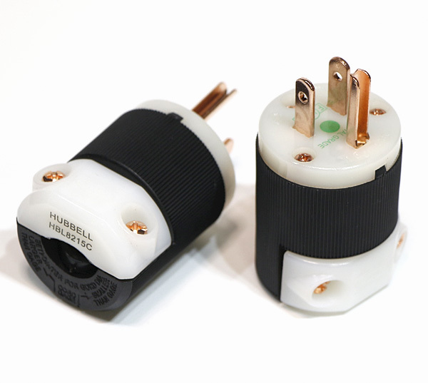 送料無料 HUBBELL HBL8215C 純銅製 非メッキ 電源プラグ 医療用 送料無料 HUBBELL HBL8215C 純銅製 非メッキ 電源プラグ 医療用