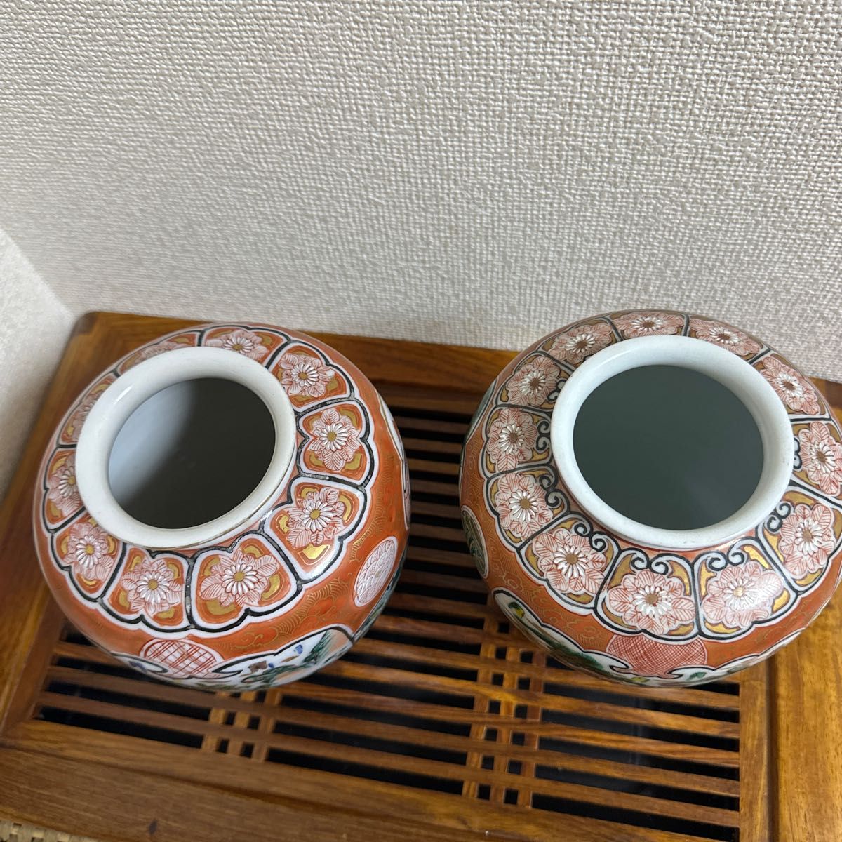 骨董品　九谷焼 花瓶　壺　対物