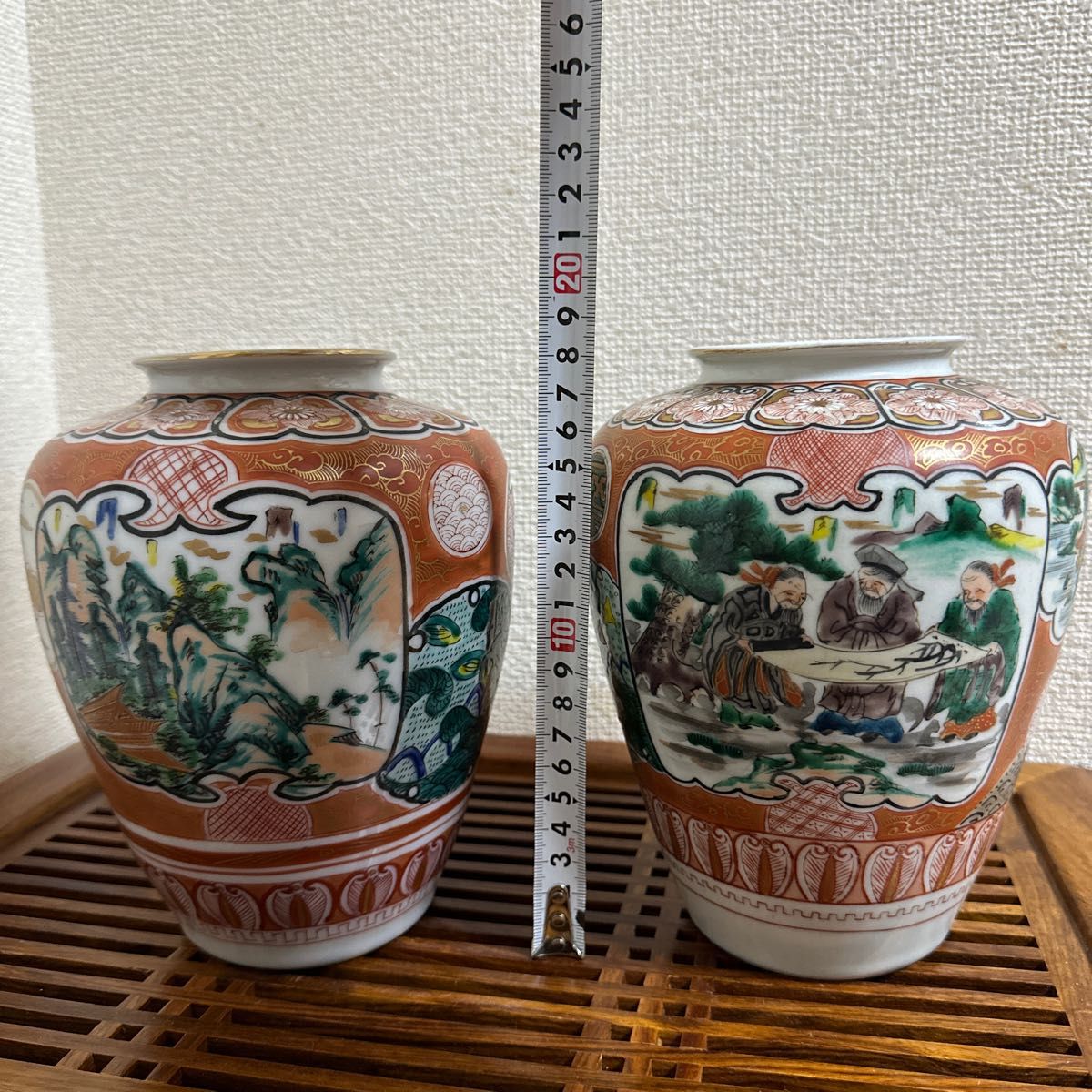 骨董品　九谷焼 花瓶　壺　対物