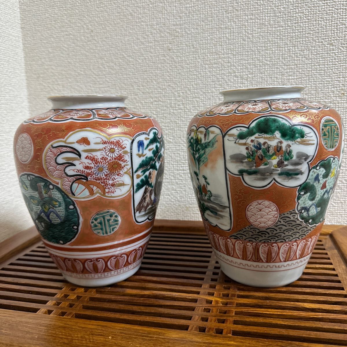 骨董品　九谷焼 花瓶　壺　対物