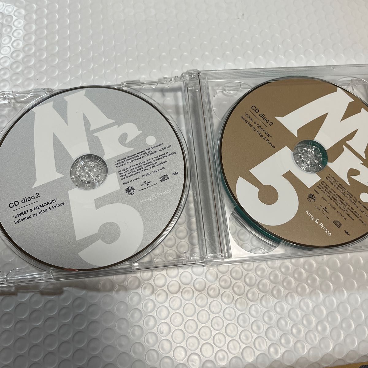 King & Prince Mr.5 初回限定盤A.B. 通常盤　ディスク2 のみの　CD 3枚セット　ベストアルバムCD