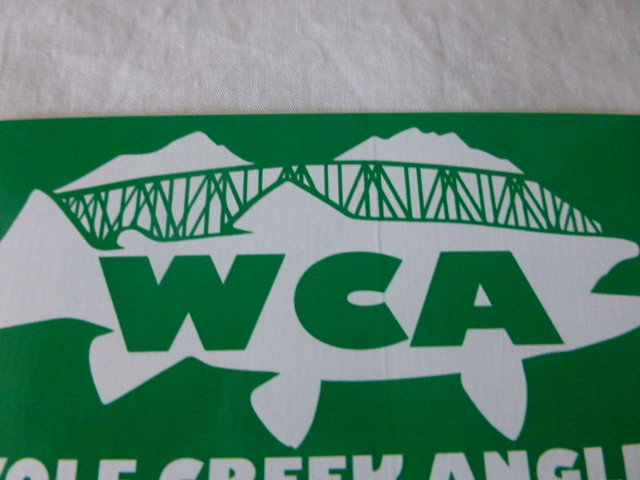 WCA WOLF CREEK ANGLER ステッカー MISSOURI RIVER・MONTANA USA WCA フライフィッシング_画像6