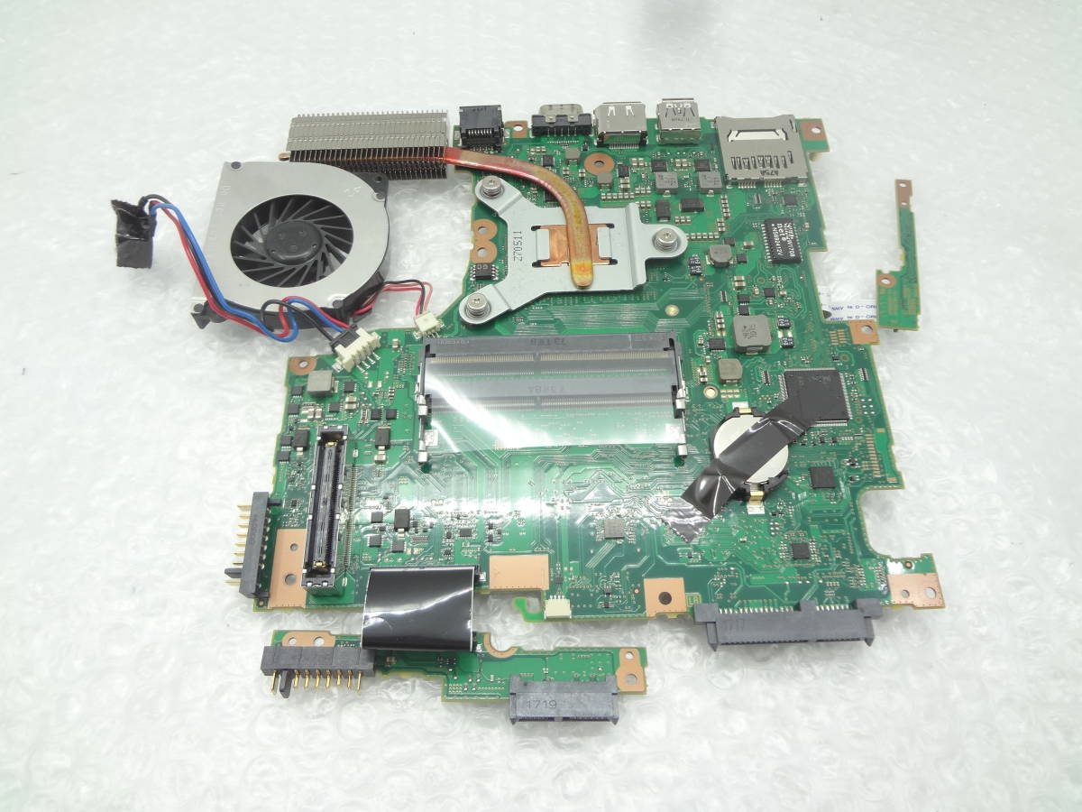 複数入荷 FUJITSU E736/Pなど用 マザーボード CP7732167-01 CPU:Celeron 3955U 2GHz ファンヒートシンク付き 中古動作品(r551)_画像1