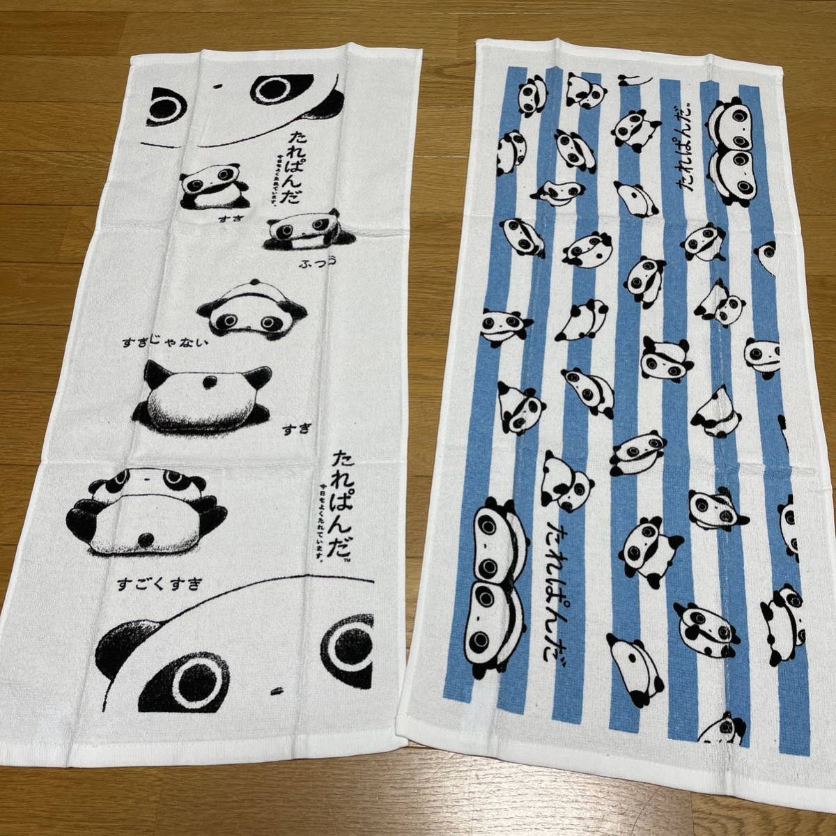 サンエックスキャラクター タレパンダ タオル フェイスタオル 柄違い 2