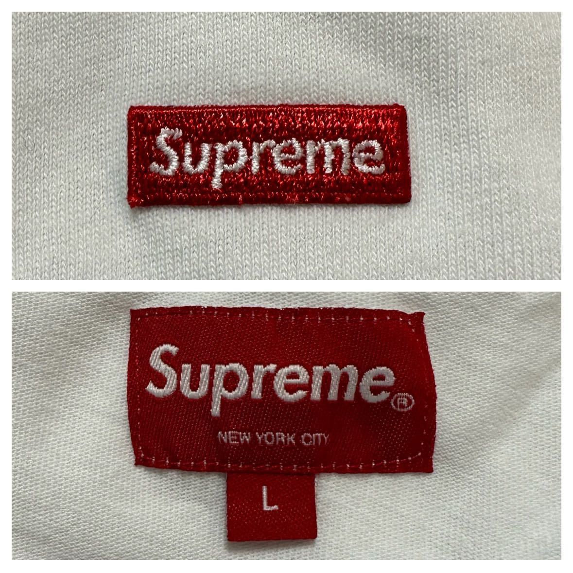 L Supreme Small Box Logo Tee White Large シュプリーム スモール ボックス ロゴ ボックスロゴ 半袖 Tシャツ ホワイト 白 中古