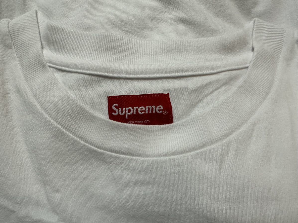L Supreme Small Box Logo Tee White Large シュプリーム スモール ボックス ロゴ ボックスロゴ 半袖 Tシャツ  ホワイト 白 中古