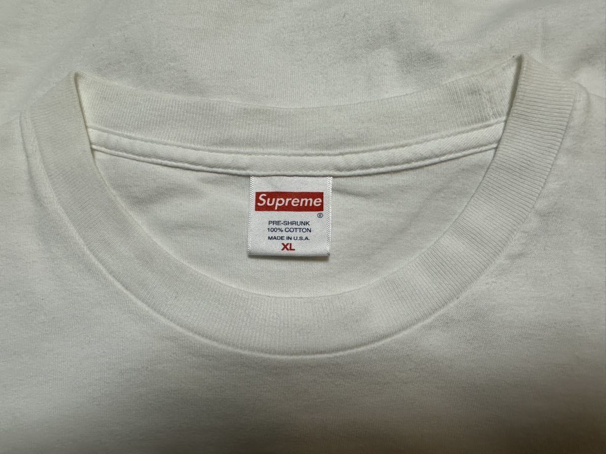 XL Supreme Box Logo L/S Tee White XLarge 20FW シュプリーム ボックス ロゴ ロングスリーブ ホワイト  ロンT 長袖Tシャツ ボックスロゴ 白