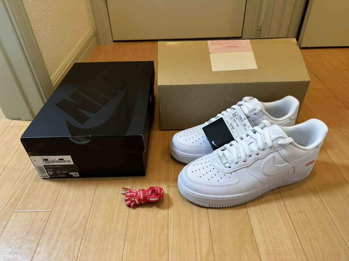 27.5cm Supreme Nike Air Force 1 Low SP White シュプリーム ナイキ エア フォース 1 エアフォース1 ロー ホワイト 白 スニーカー_画像1