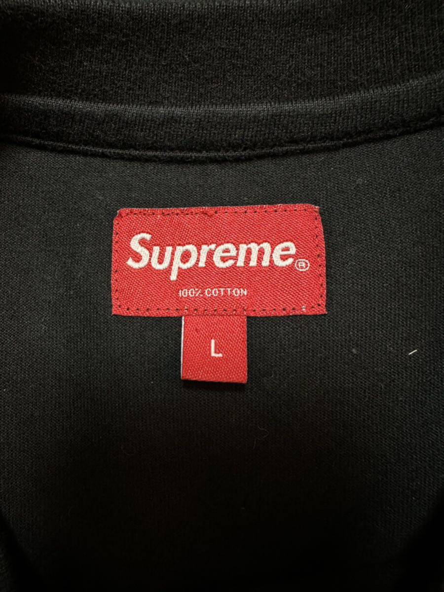 L Supreme Small Box Logo Tee 22SS Black Large シュプリーム スモール ボックスロゴ ボックス ロゴ Tシャツ 半袖 ブラック 黒 中古_画像7