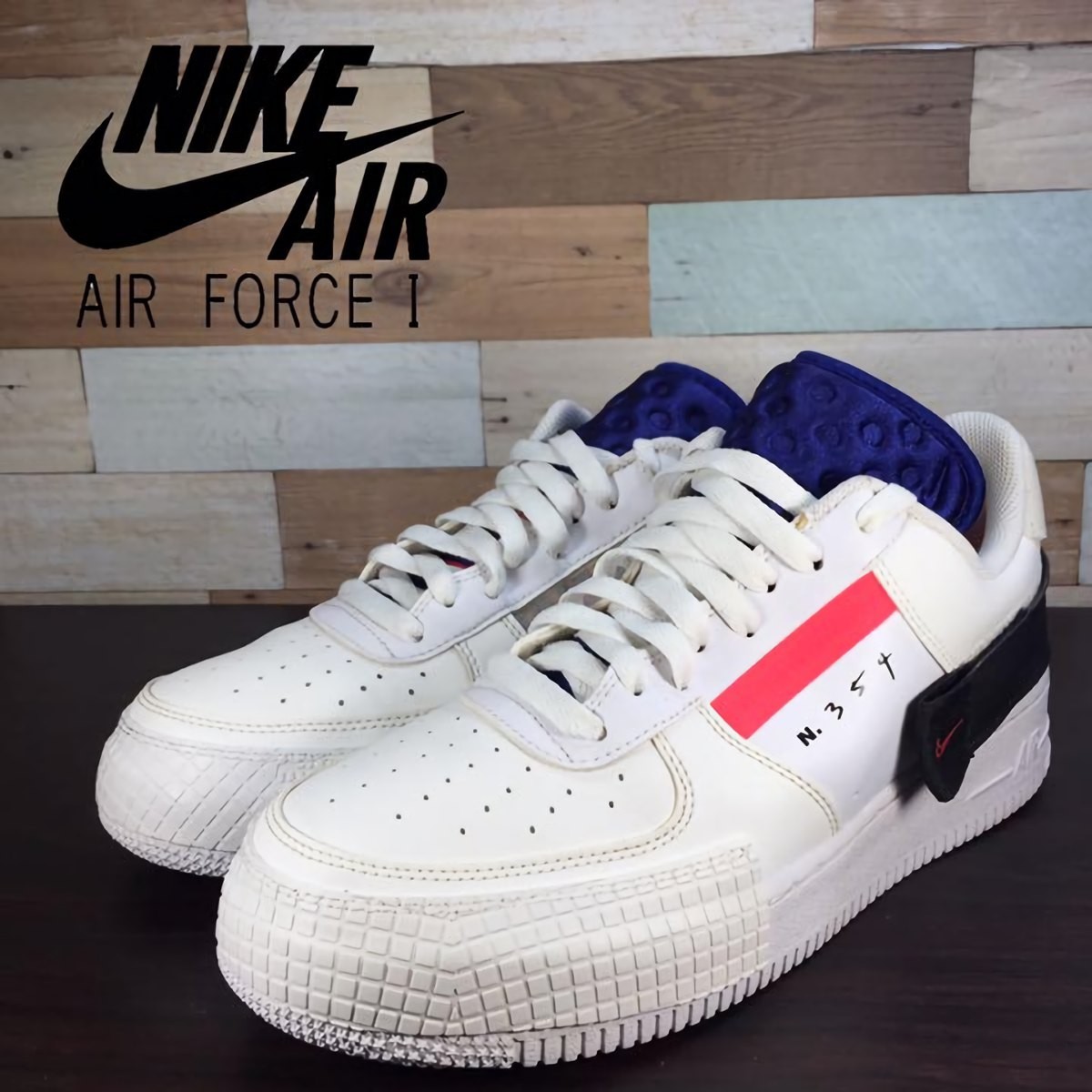 NIKE AIR FORCE 1 TYPE ナイキ エアフォース 1 タイプホワイト ブルー ピンク 白 青 U07241 CI0054-100 27cm