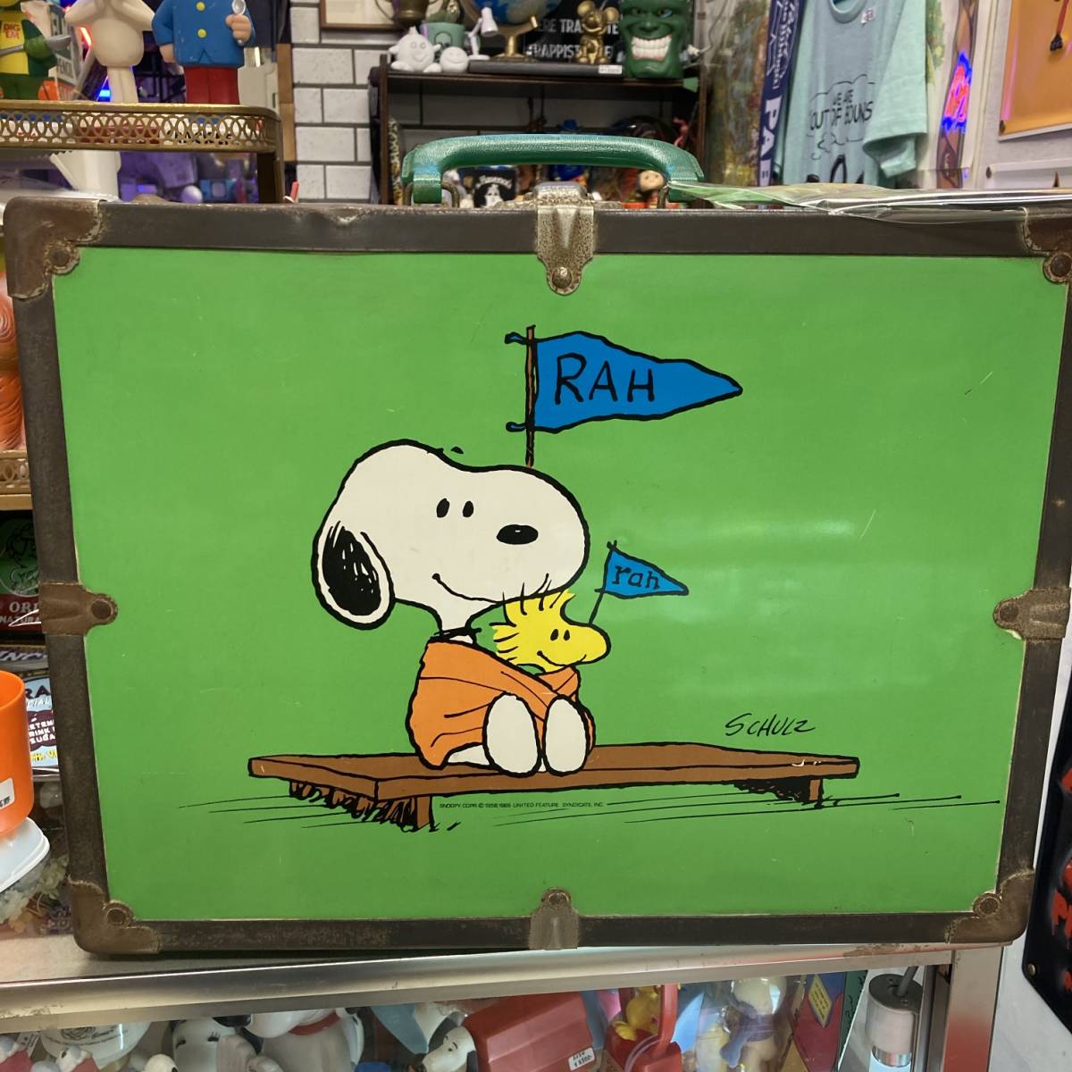 6358円 レトロ☆SNOOPY アルミ製 トランク☆バッグ 6358円 レトロ☆SNOOPY アルミ製 トランク☆バッグ