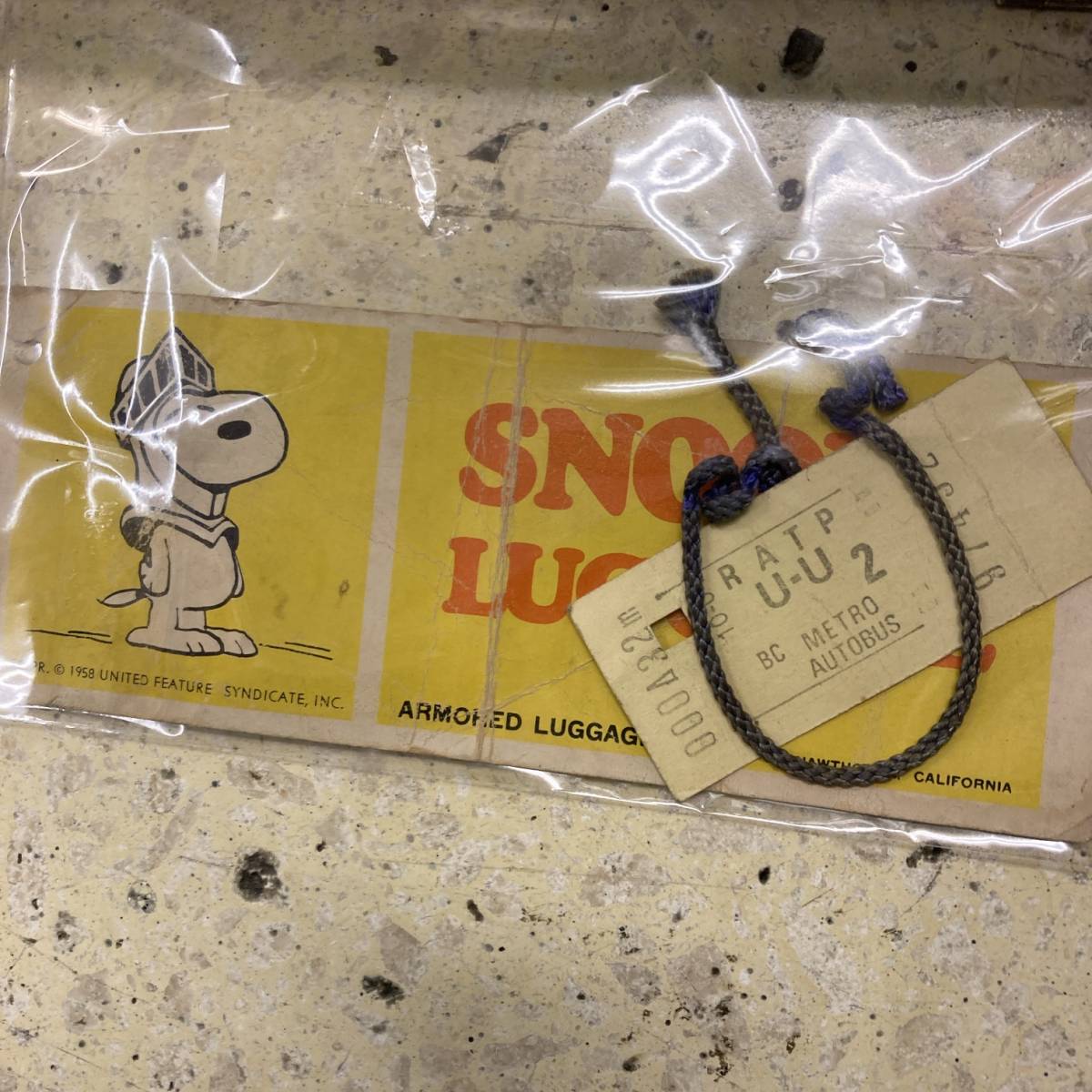 6358円 レトロ☆SNOOPY アルミ製 トランク☆バッグ 6358円 レトロ☆SNOOPY アルミ製 トランク☆バッグ