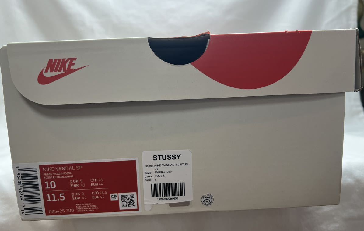 Stussy Nike Vandal High Fossil 28cm DX5425-200_画像10