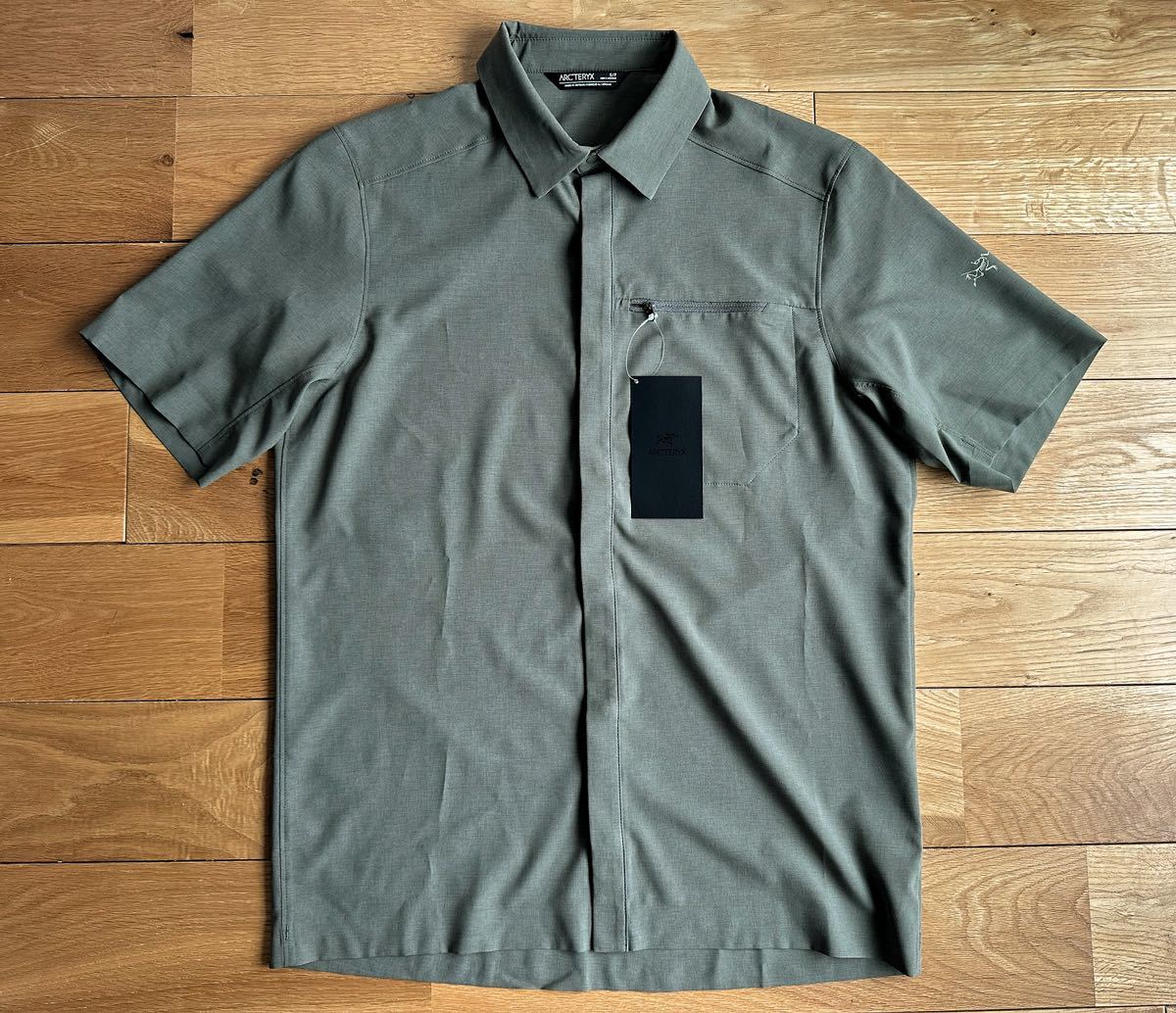 【2023 国内正規 新品】ARC'TERYX Skyline SS Shirt Men’s Melange Forage Heather S アークテリクス スカイラインシャツ 半袖 オリーブの画像1