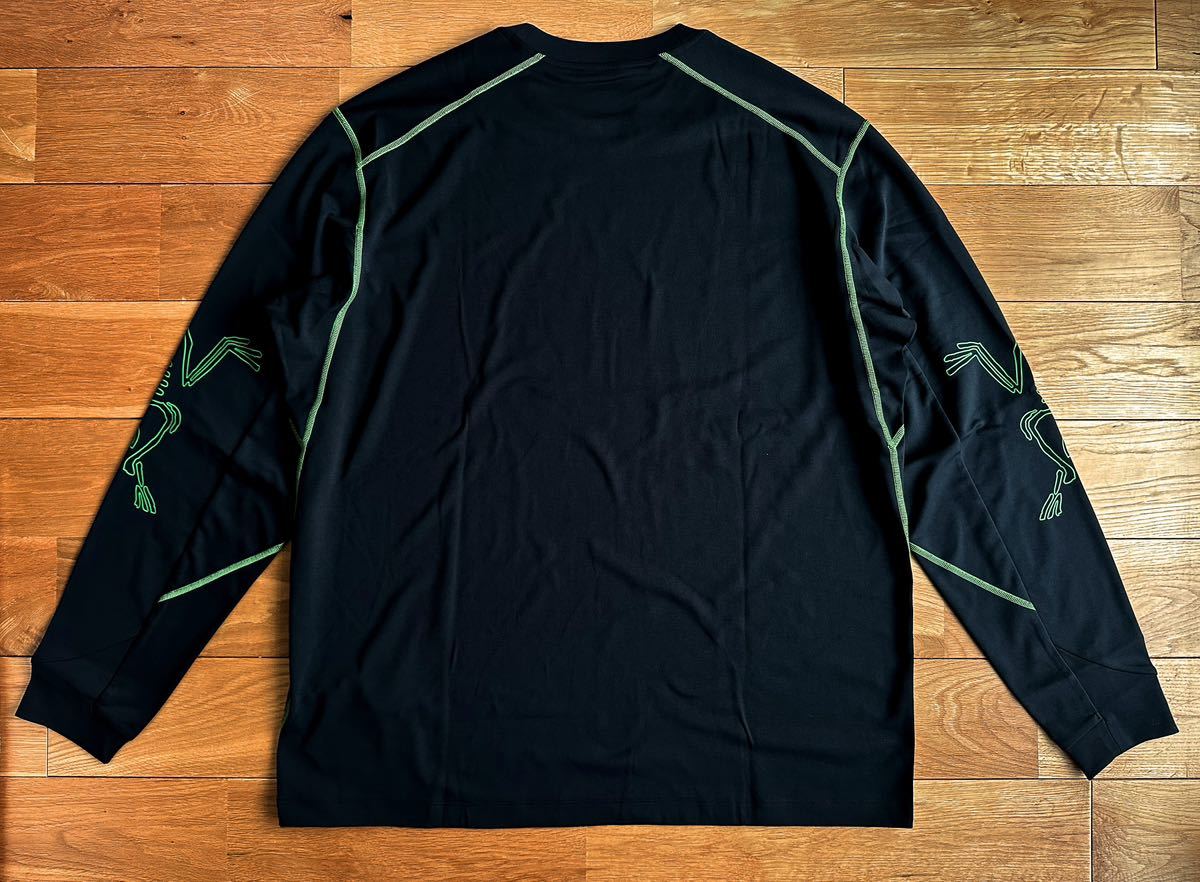 [ внутренний стандартный новый товар ]ARC\'TERYX SYSTEM_A COPAL LS SLEEVE TEE Black XL Arc'teryx система e-ko Pal длинный рукав футболка 