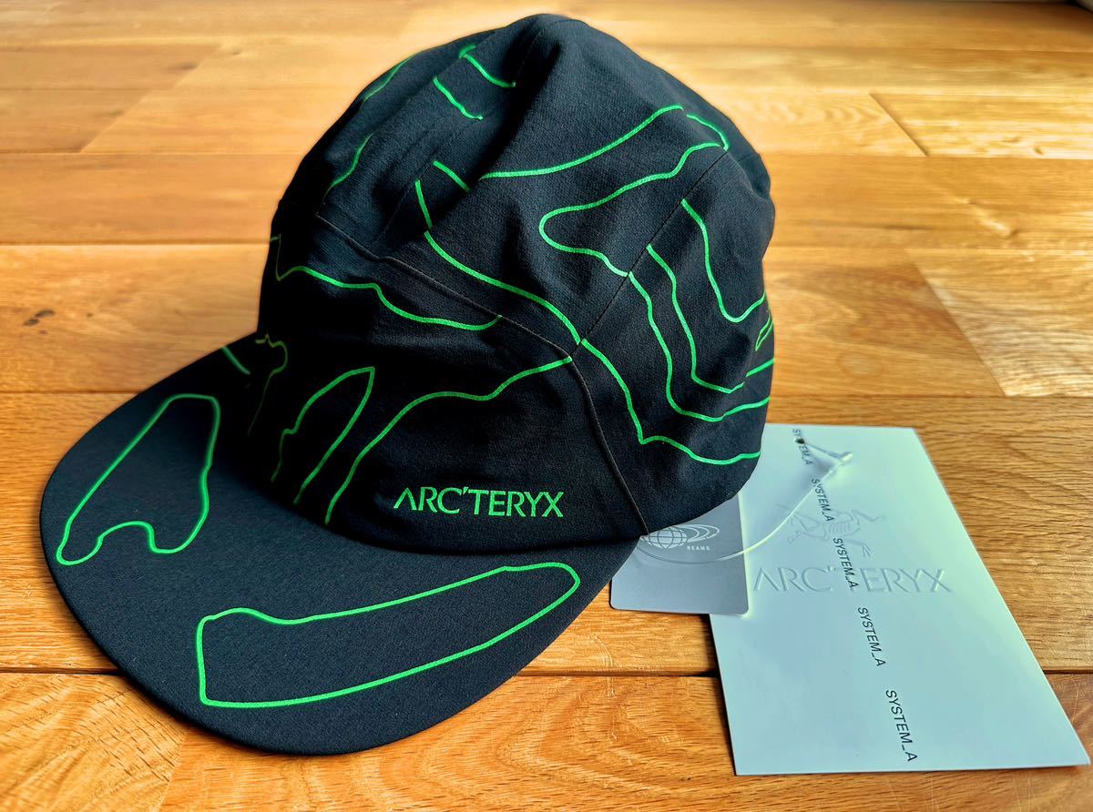 [ внутренний стандартный новый товар ]ARC\'TERYX SYSTEM_A Paltz Cap Black L-XL Arc'teryx система e- Pal tsu колпак принт черный шляпа 