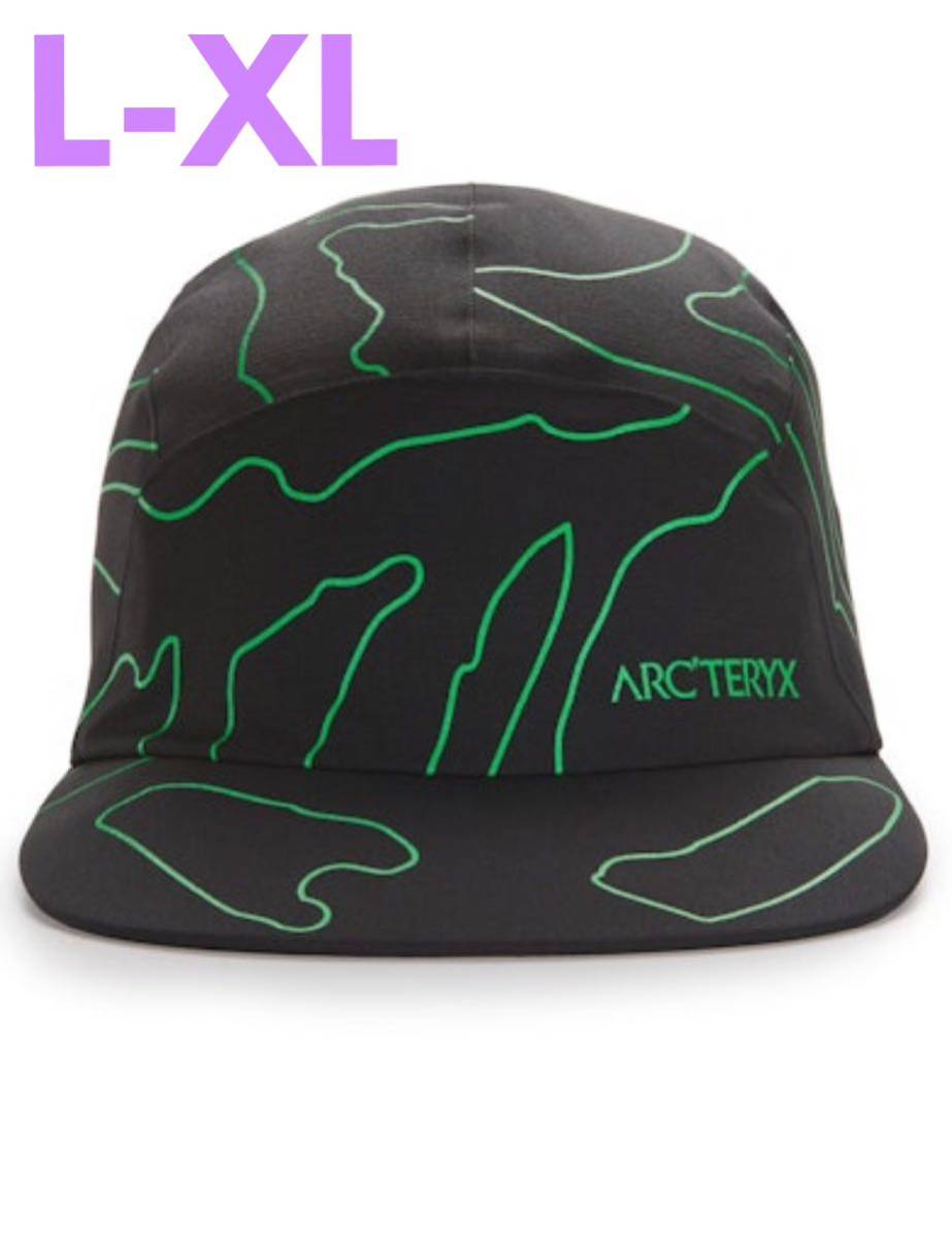 [ внутренний стандартный новый товар ]ARC\'TERYX SYSTEM_A Paltz Cap Black L-XL Arc'teryx система e- Pal tsu колпак принт черный шляпа 