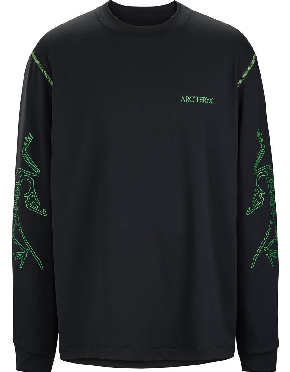 [ внутренний стандартный новый товар ]ARC\'TERYX SYSTEM_A COPAL LS SLEEVE TEE Black XL Arc'teryx система e-ko Pal длинный рукав футболка 