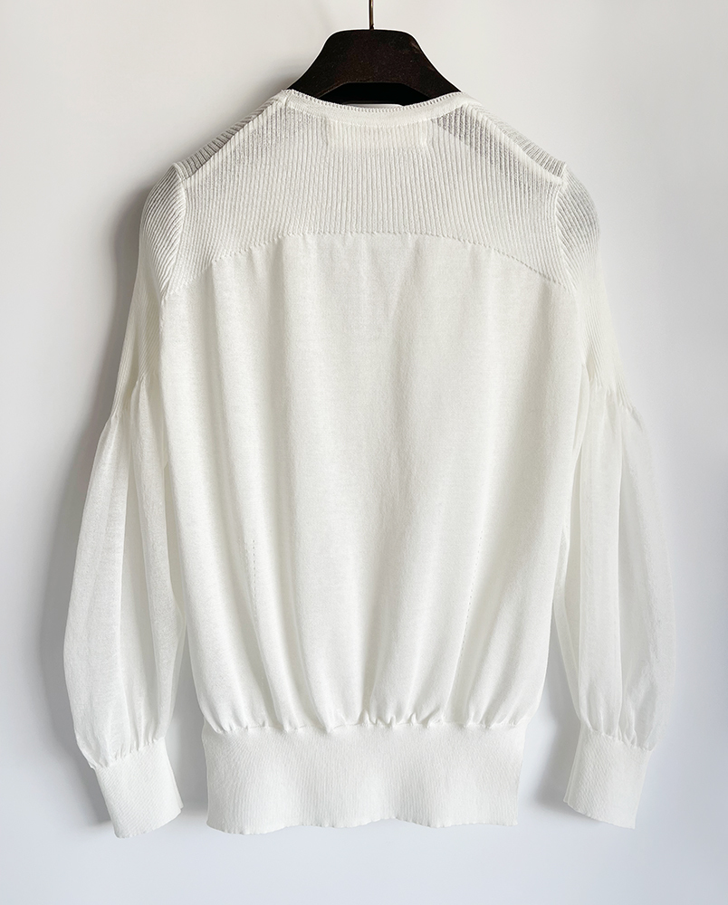 CYCLASsi Class * volume sleeve sia- cardigan XS cotton nylon white regular price 64,900 jpy beautiful goods as good as new 