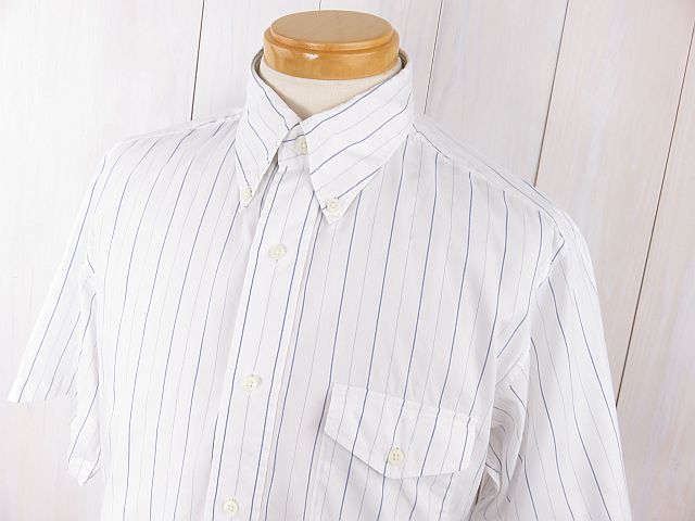 ジェイプレス　J.PRESS　半袖ドレスシャツ　ストライプ　４１ Mサイズ相当_画像8