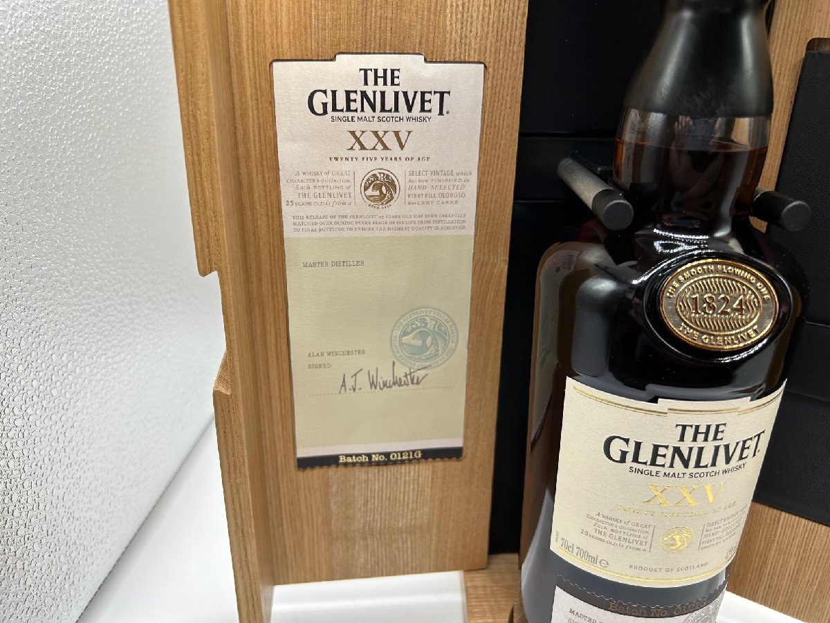 訳あり 1円スタート【正規輸入品】 ザ グレンリベット 25年 700ml 43