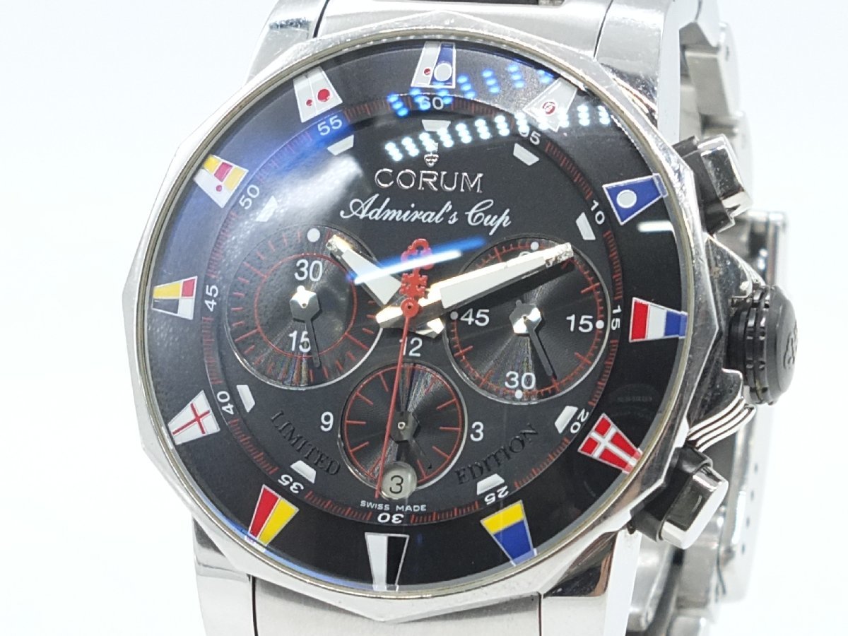 z21342】CORUM コルム アドミラルズカップ レガッタ クロノグラフ