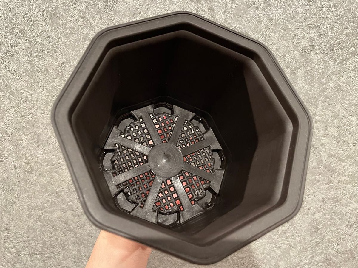 台湾八角鉢 5号 ブラック 6個セット / アガベ 塊根植物 スリット 台湾八角鉢 5号 ブラック 6個セット / アガベ 塊根植物 スリット