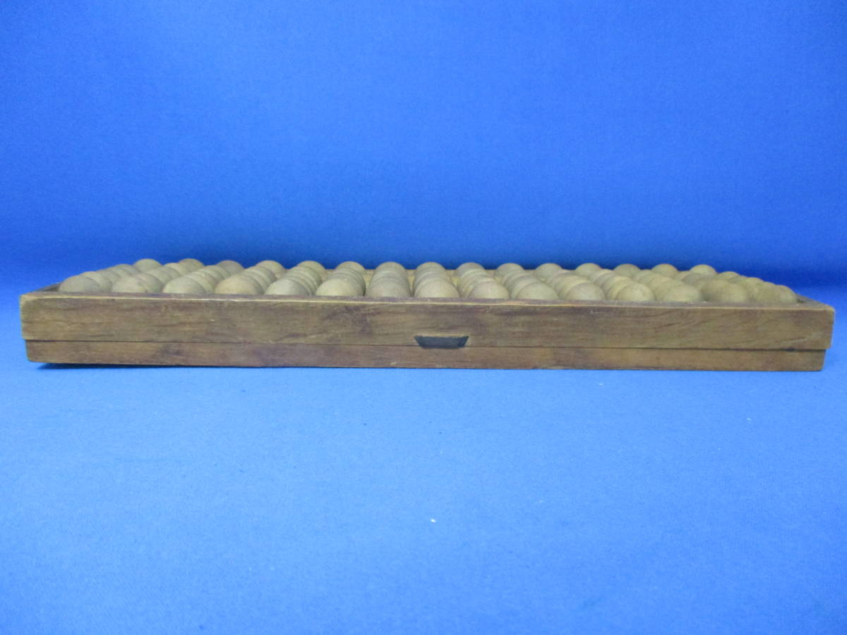 中古品 木製 古い 算盤 そろばん 5つ珠 15桁 レトロ アンティーク インテリア 【1385】_画像2