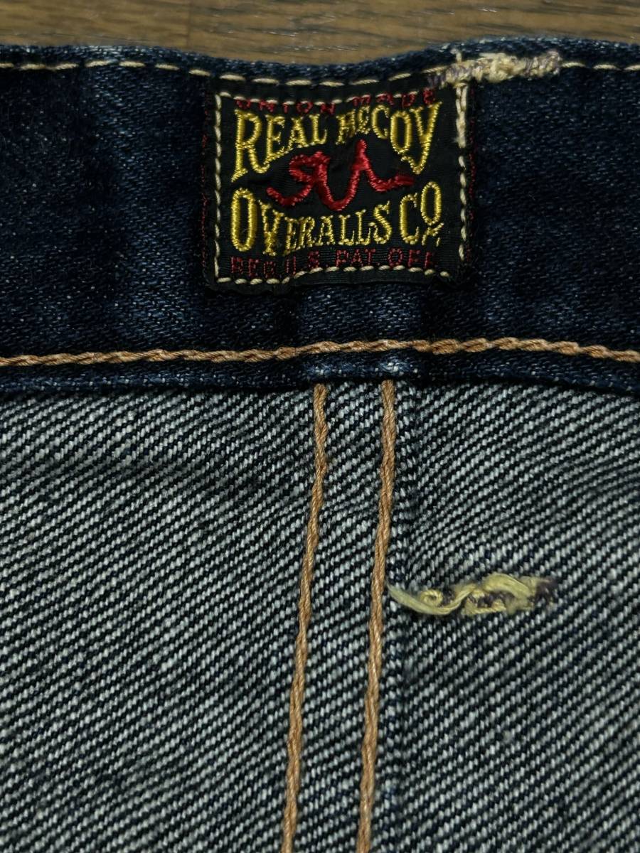 ※REAL McCOY’S リアルマッコイズ LOT S614 ユニオンチケット セルビッチ デニムパンツ 濃紺 日本製 34 　 BJBC.F_画像8