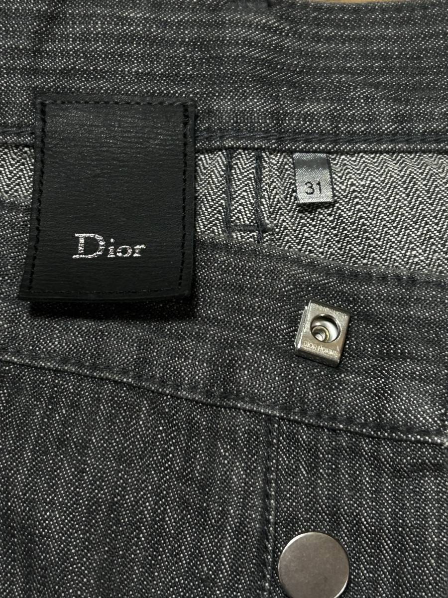 Dior homme ディオールオム 233D010TY031 ストライプ デニムパンツ グレー 日本製 31 　　　　　 BJBC.F_画像7