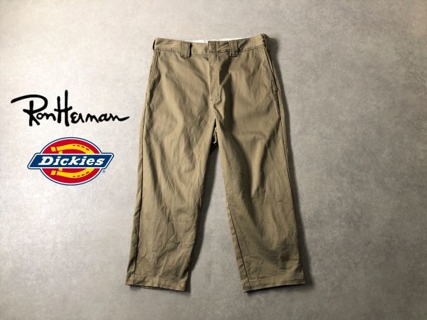 定価2.2万○RonHerman別注○Dickies○874ベース ワイド テーパード