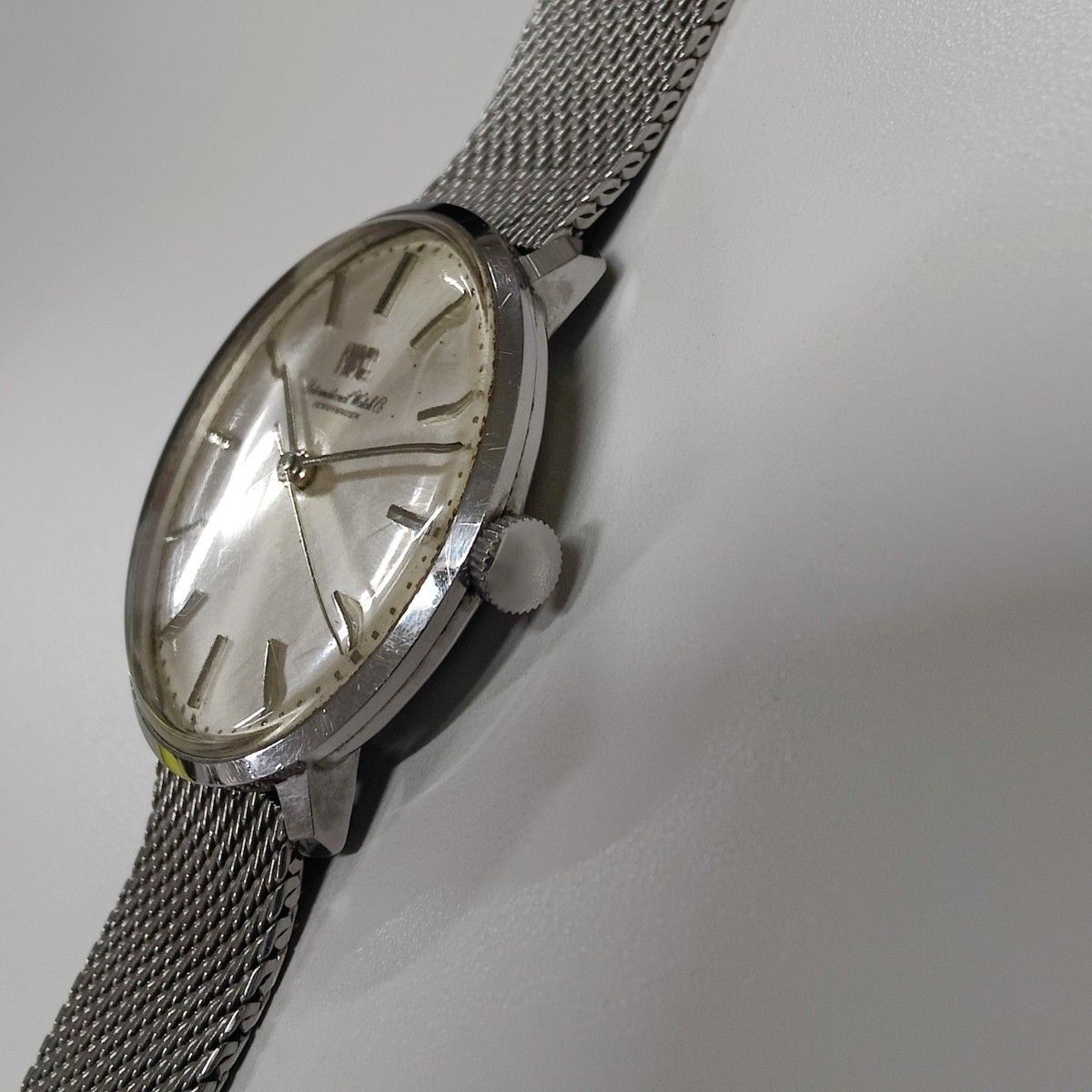 IWC オールドインター ヴィンテージ 純正ブレス シルバーダイアル Cal