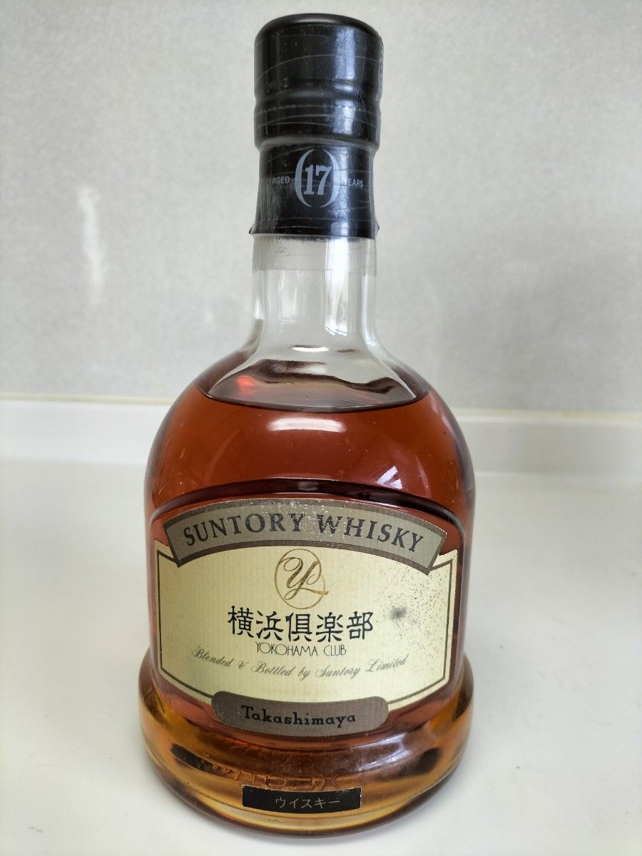 未開栓】 古酒 サントリーウィスキー 横浜倶楽部17年 容量 未開栓】 古酒 サントリーウィスキー 横浜倶楽部17年 容量