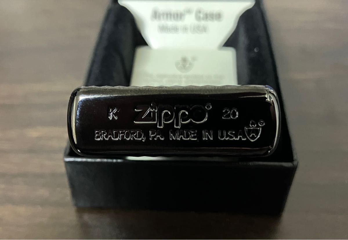 ZIPPO アーマー ブラックチタンウェーブ