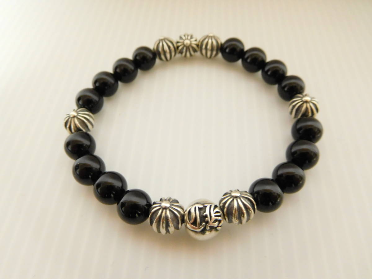 CHROME HEARTSクロムハーツ ブラックオニキスBEAD8mmビーズ CHROME HEARTSクロムハーツ ブラックオニキスBEAD8mmビーズ