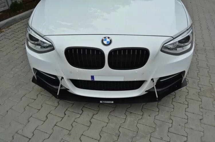 正規[Maxton design] BMW 1シリーズ F20 2011-2015y エアロ スプリッター フロントハーフ スポイラー ディフューザー M-power_画像2