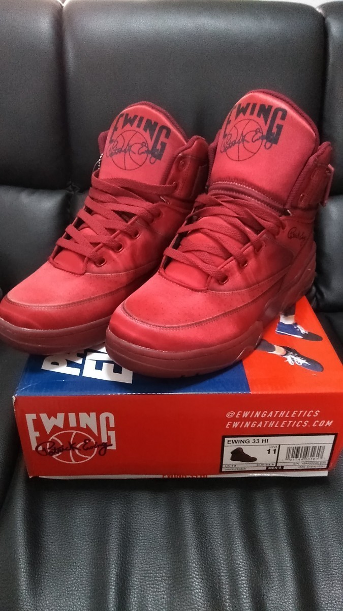 【返品交換不可】 HI 33 ATHLETICS EWING 新品未使用100%本物 NBA 送料無料 knicks newyork merlot 赤 サイズ11(29cm) パトリックユーイング 29.0cm 【返品交換不可】 HI 33 ATHLETICS EWING 新品未使用100%本物 NBA 送料無料 knicks newyork merlot 赤 サイズ11(29cm) パトリックユーイング 29.0cm
