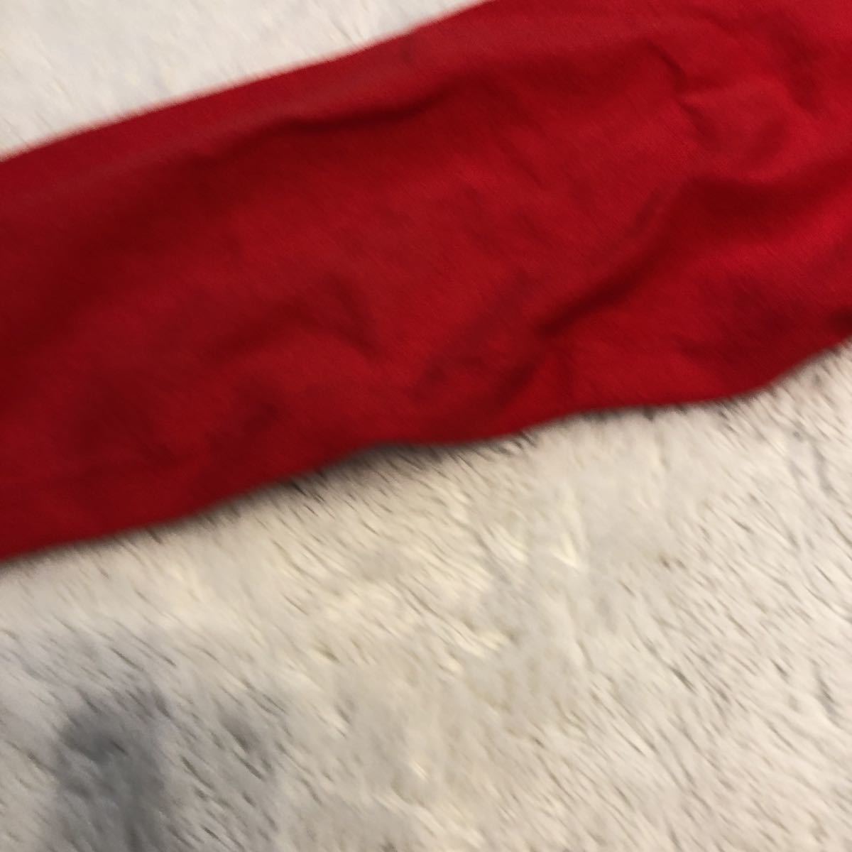 【ユニクロ メンズ】赤　Vネック長袖カーディガン 薄手セーター M_画像10