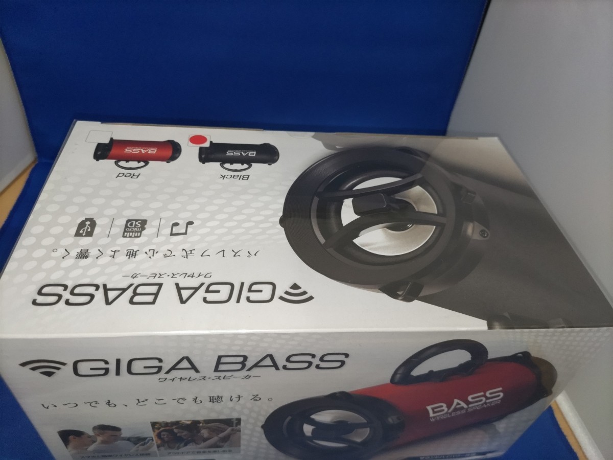 即決価格【新品】Bluetooth GIGA BASS ワイヤレス スピーカー USB充電 音楽再生 SDカード USBメモリ スマホ ブラック 同梱可能_画像4