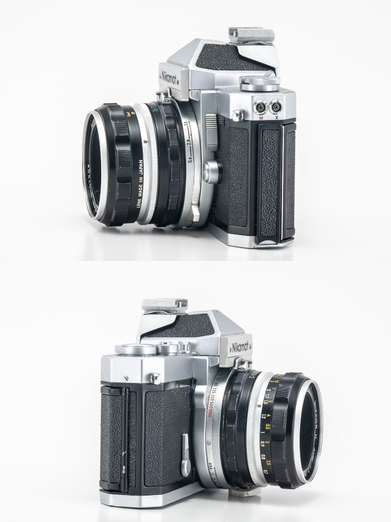 #120 Nikon Nikomat FTN 35mm一眼レフフィルムカメラ/ NON AI NIKKOR-H Auto 50mm f2 マニュアルフォカスレンズ Fマウント